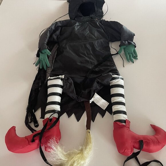 Gemmy Witch Crashing Into Tree Halloween Yard Decoration Outdoor Prop Vintage - Picture 3 of 14